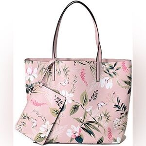 Kate spade reversible Floral Pink Tote Bag with Pouch
